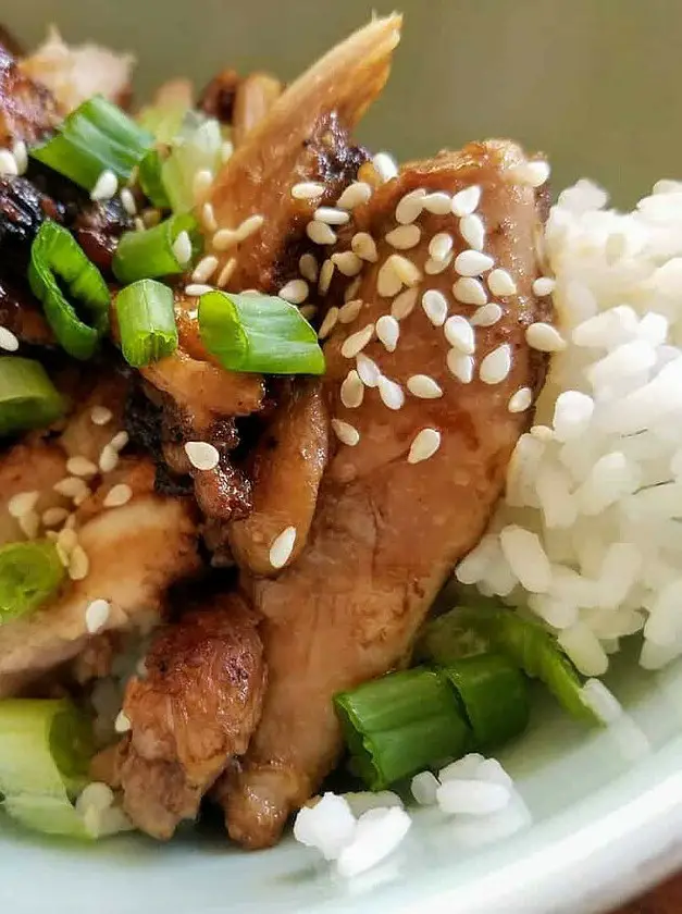 Ginger Soy Chicken Over Jasmine Rice