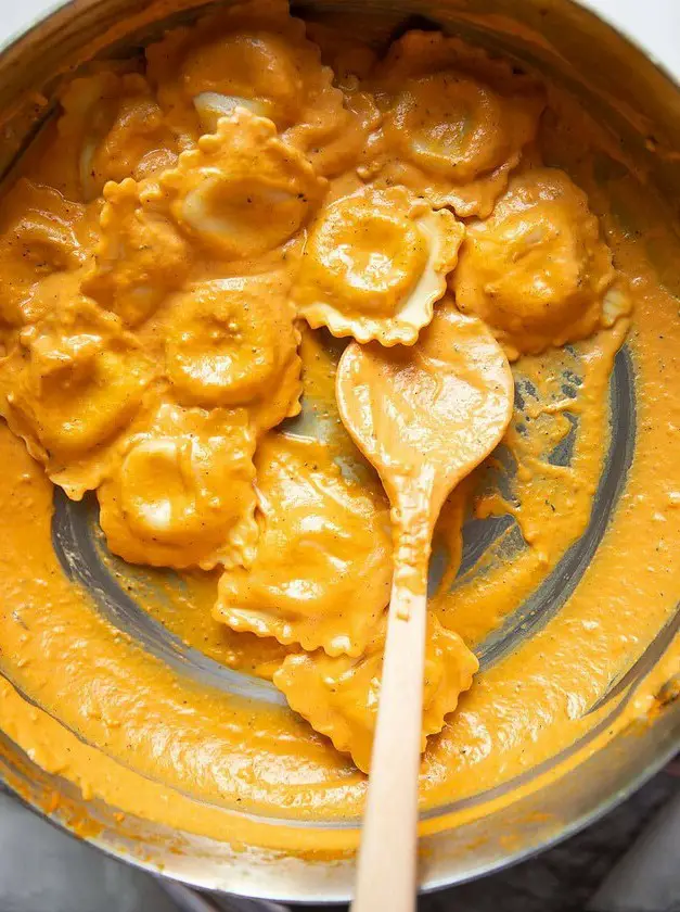 Creamy Pumpkin Ravioli