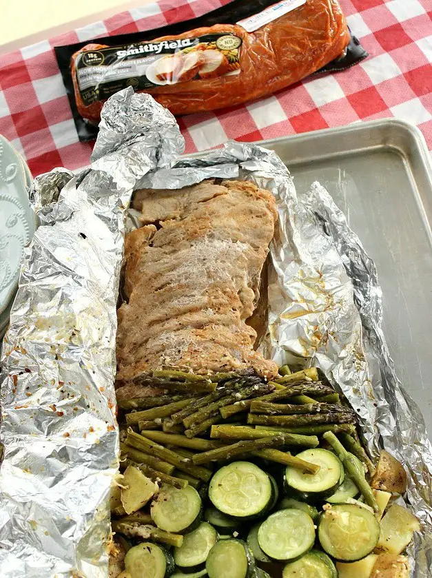 Pork Tenderloin Foil Pack Meal