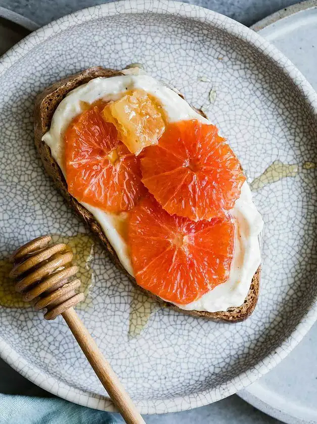 Honey Orange Ricotta Toast