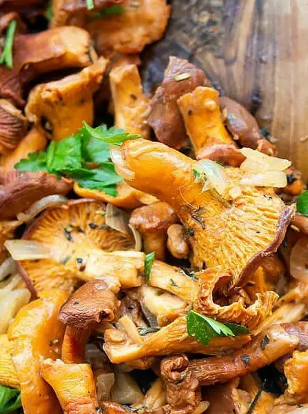 Sauteed Chanterelle Mushrooms