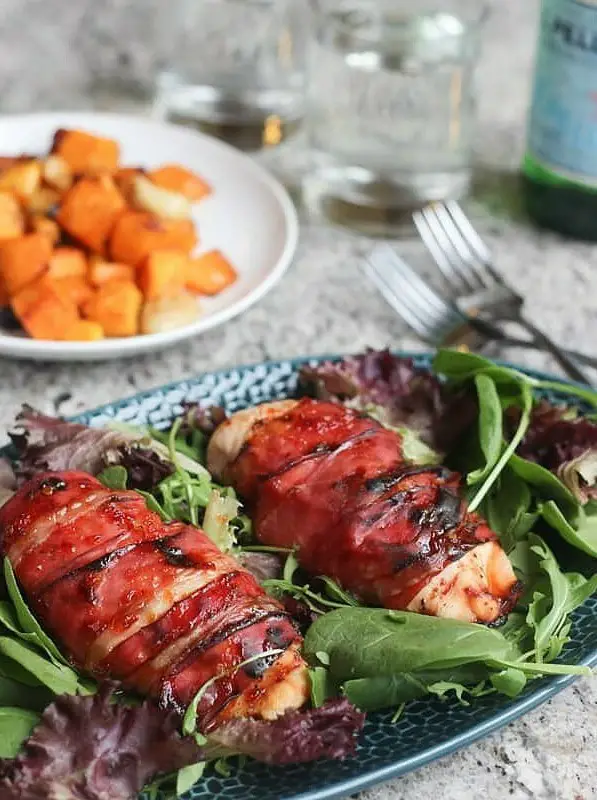 Baked Prosciutto Wrapped Chicken Breast