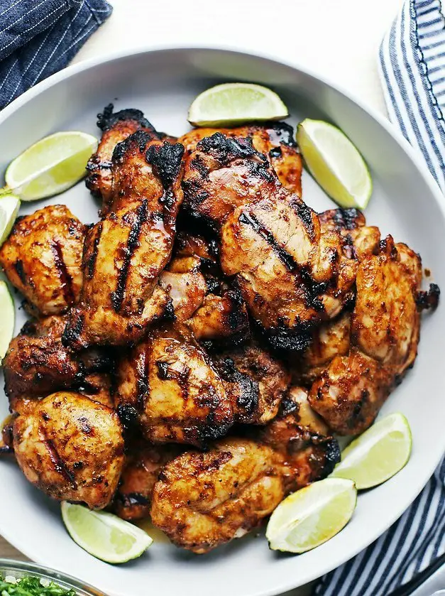 Grilled Chili Lime Chicken Thighs