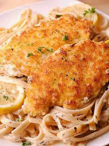 Creamy Lemon Garlic Chicken Pasta