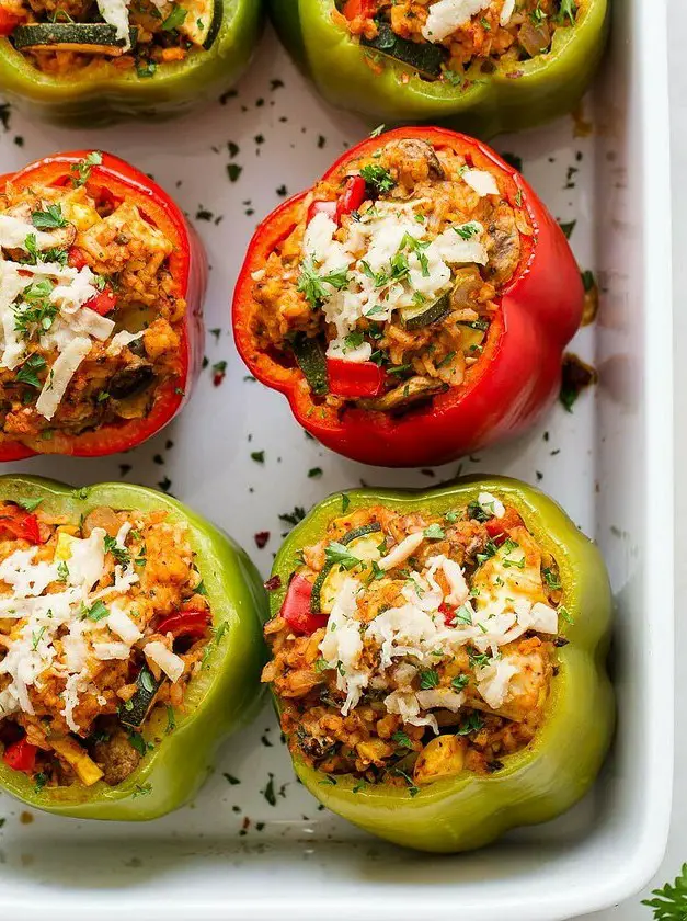 Italian Vegan Stuffed Peppers