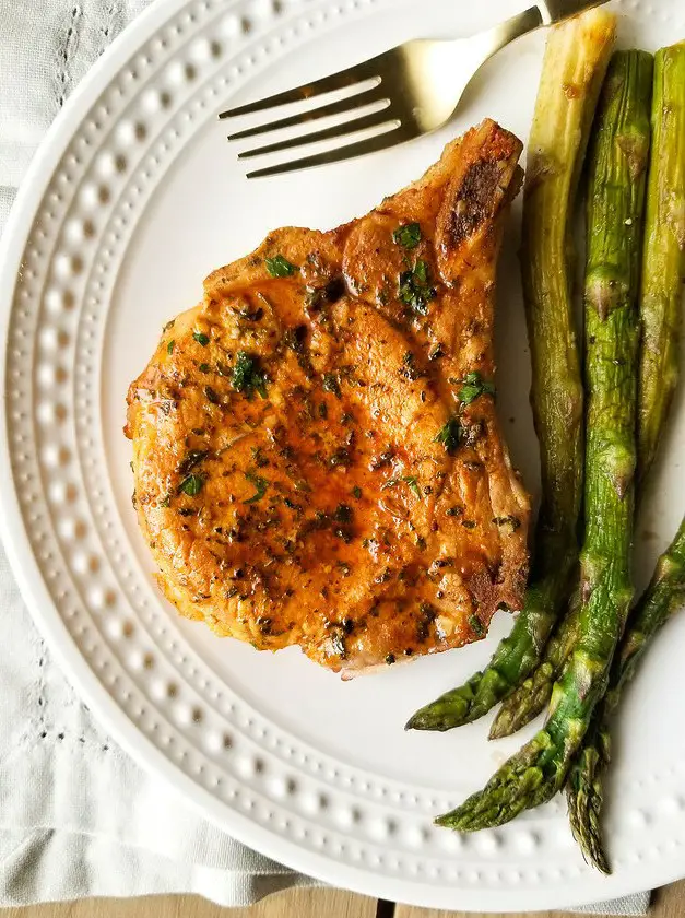 Mustard Brown Sugar Pork Chops