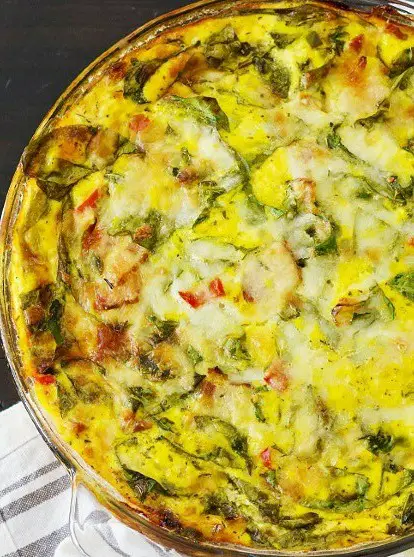 Crustless Spinach Quiche