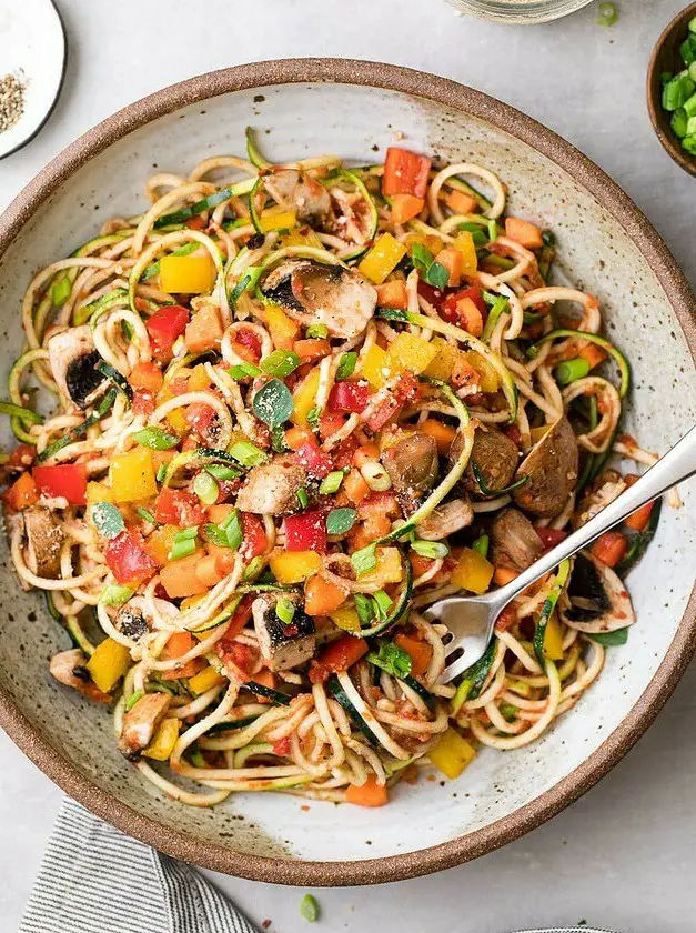 Raw Spaghetti + Vegetable Pasta