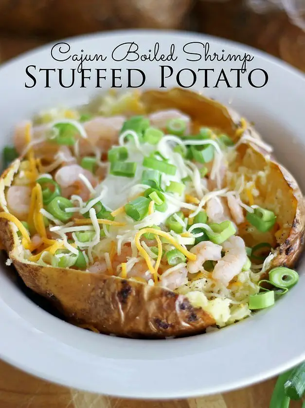 Cajun Boiled Shrimp Stuffed Potatoes