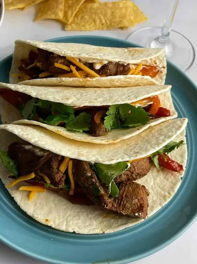 Leftover Steak Fajitas