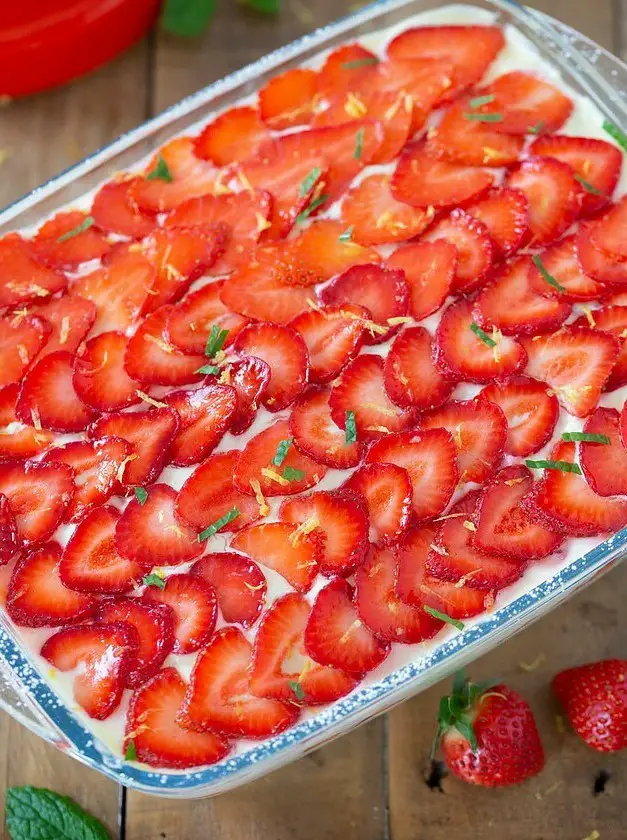 Strawberry Limoncello Tiramisu