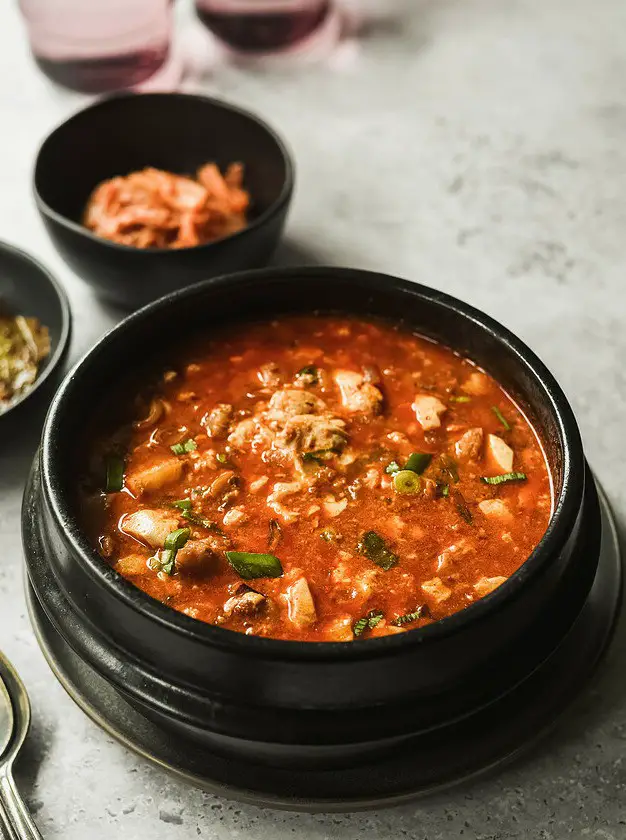 Spicy Seafood Soondubu Jjigae