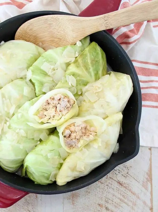 Pork & Sauerkraut Cabbage Rolls