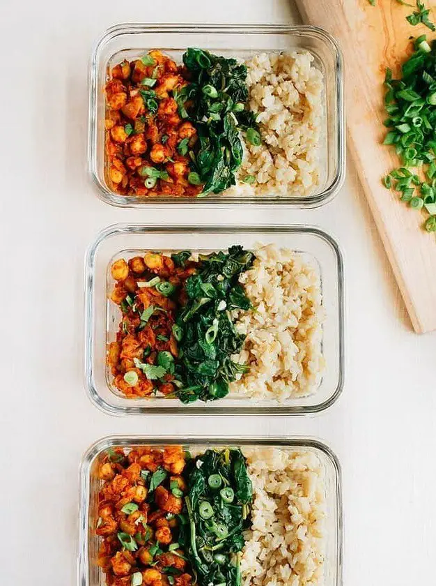 Curried Chickpea Bowls with Garlicky Spinach