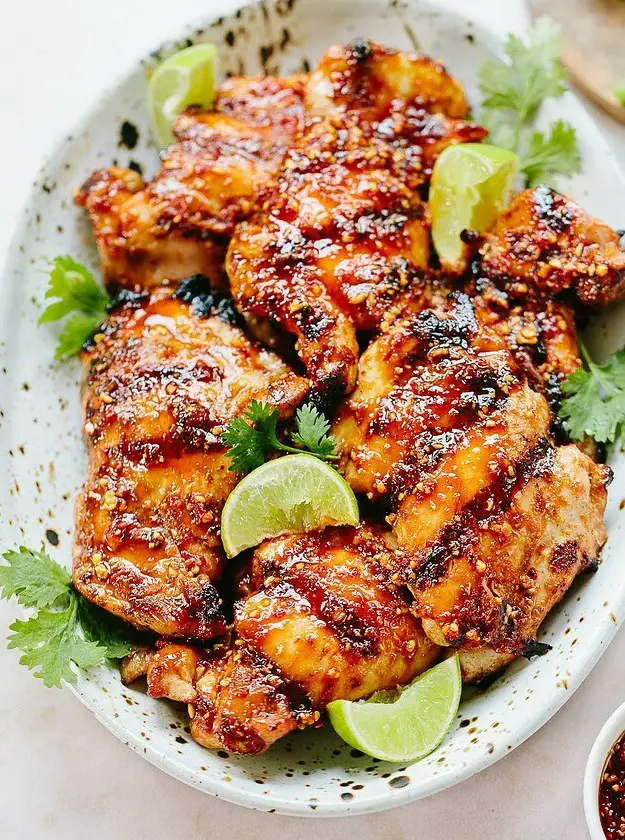 Sweet Ginger Sticky Chicken Thighs