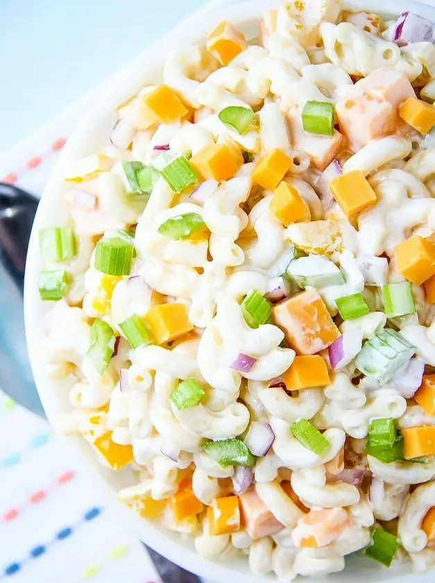 Creamy Cheddar Macaroni Salad