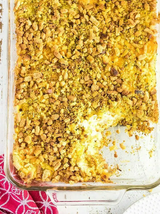 Squash Casserole with Stuffing