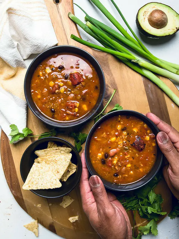 Instant Pot Vegan Taco Soup