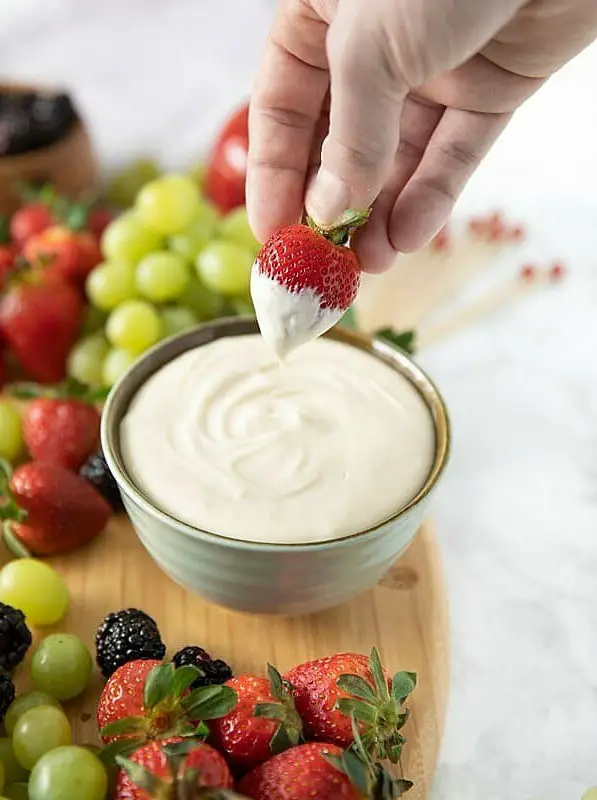 Cream Cheese Fruit Dip with Honey