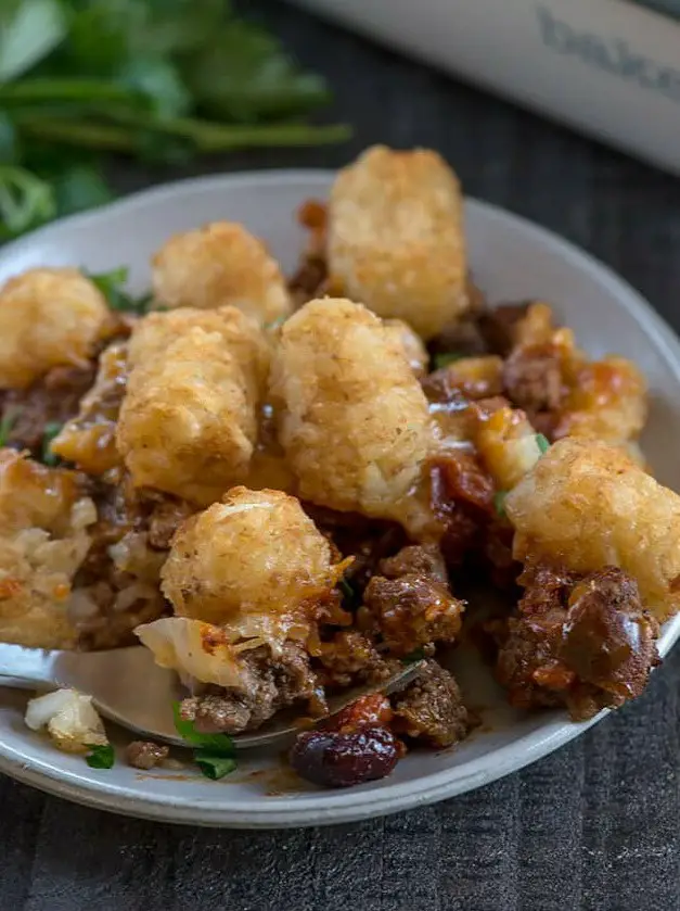 Chili Tater Tot Casserole