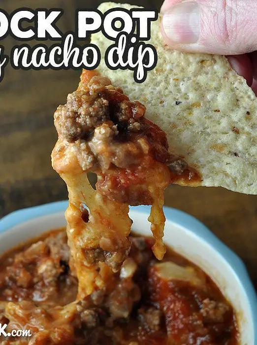 Beefy Crock Pot Nacho Dip