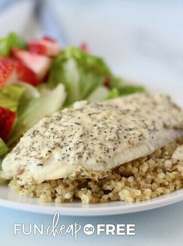 Smothered Baked Tilapia