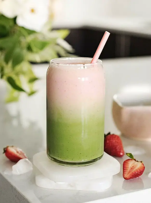 Strawberry Matcha Latte