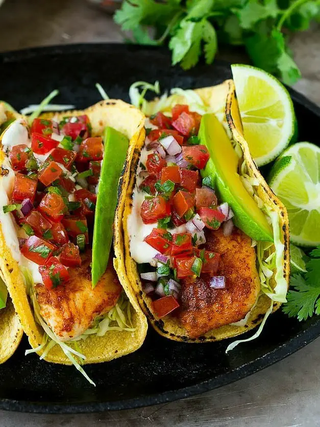 Fish Tacos with Avocado