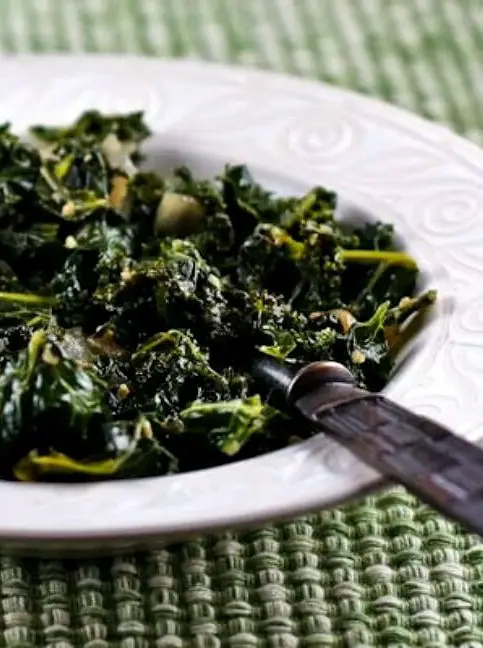 Sauteed Kale with Garlic and Onion