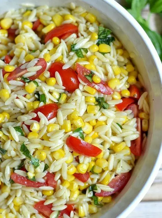 Roasted Corn Orzo Pasta Salad