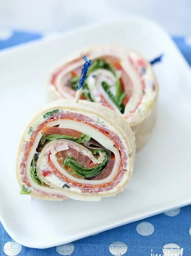 Italian Sub Pinwheel Sandwiches