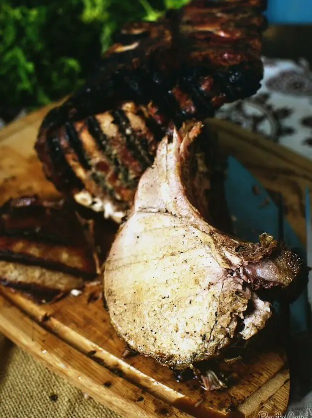 Charcoal Grilled Pork Roast