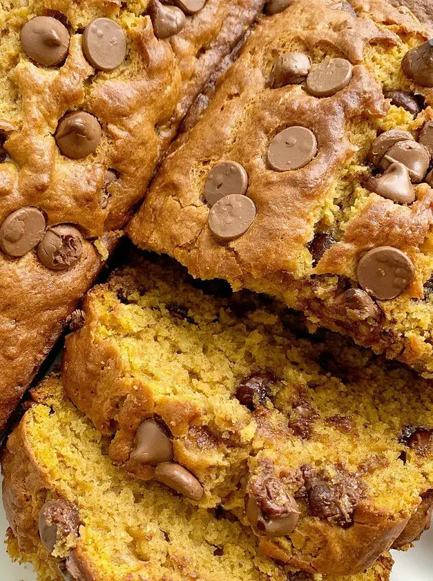 Banana Pumpkin Chocolate Chip Bread